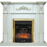 Электрокамин Martin standard с очагом Аspen Black с очагом Majestic FX M Brass/Black с очагом Fobos FX M Black