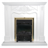 Электрокамин Versailles standard с очагом Аspen Black с очагом Majestic FX M Brass/Black с очагом Fobos FX M Black